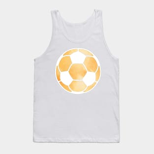 Soccer Ball Orange Tank Top